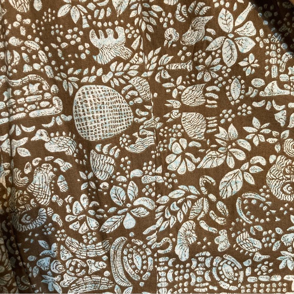 Peruvian Connection Printed Cotton Shirtdress - image 6